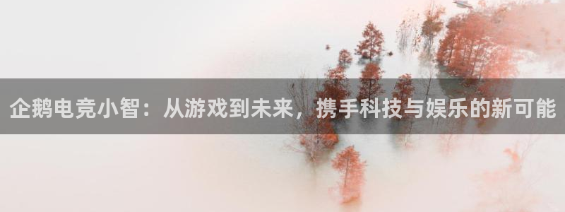 JJB电竞官方网站：企鹅电竞小智：从游戏到未来，携手科技与娱乐的新可能